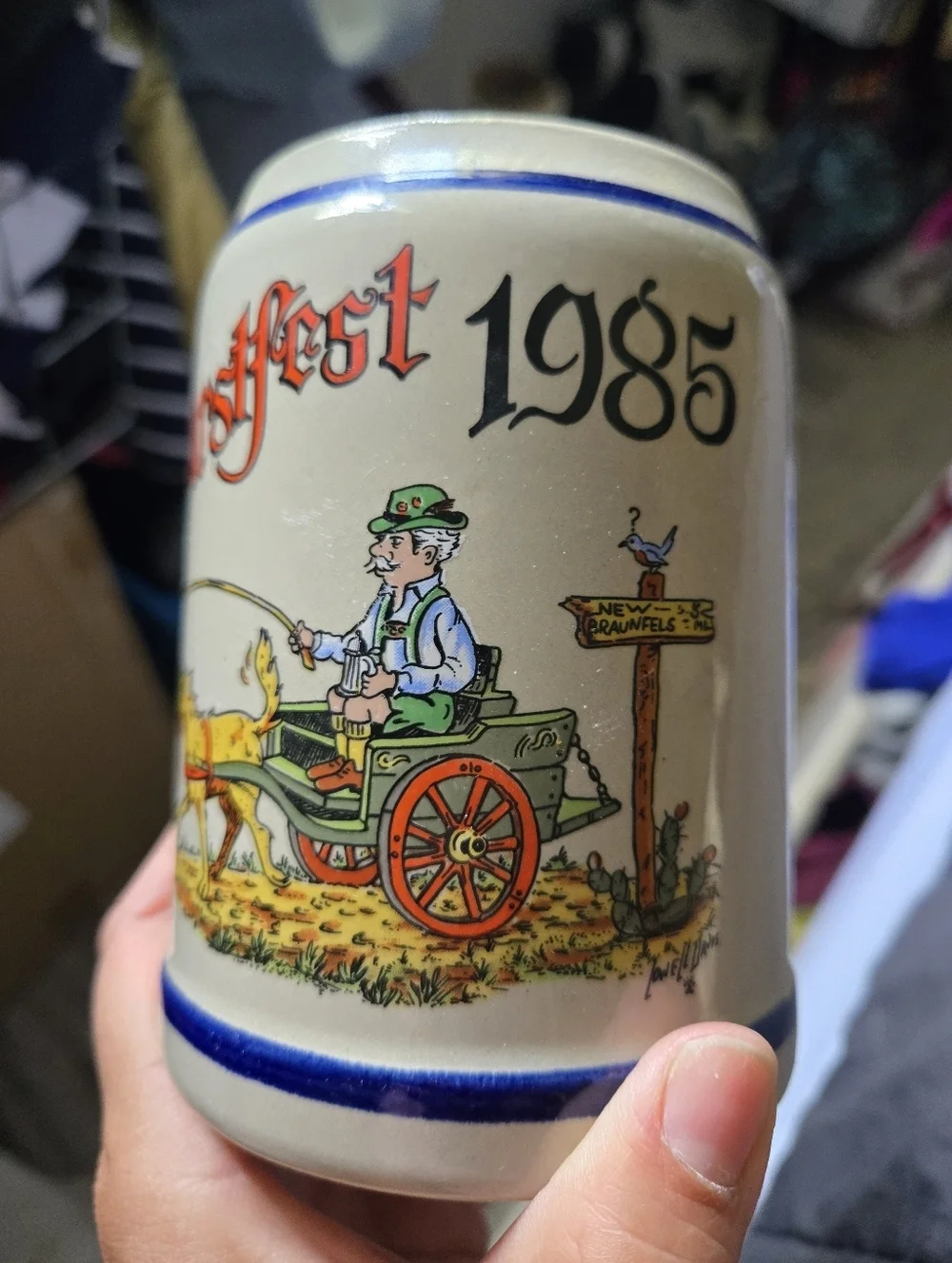 Vintage Wurstfest 1985 Mug Made In Germany 0.5 L